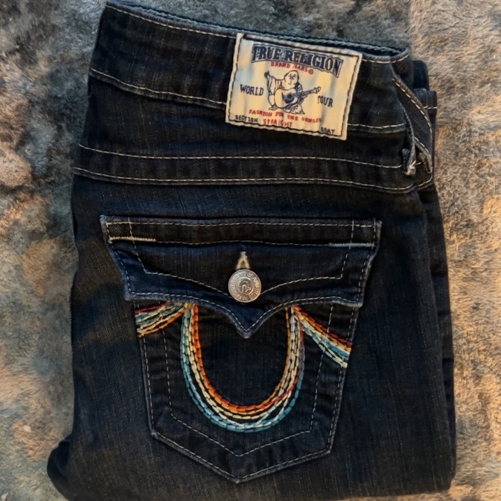 TRUE RELIGION- !!RARE!! WOMENS RAINBOW JEANS!!!